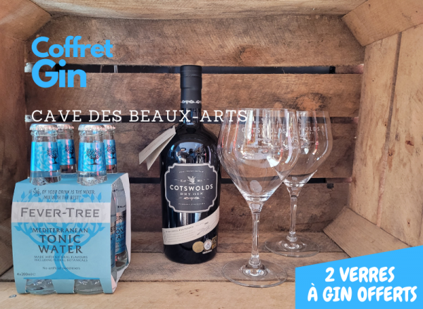 Gin Cotswolds Dry Gin & Fever Tree - 2 verres offerts - Cave des Beaux Arts