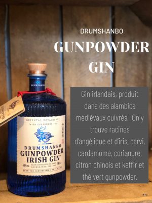Drumshanbo gunpowder Irish gin cave des beaux arts oenofeel